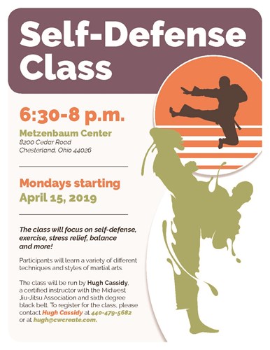 Self Defense Class Flyer