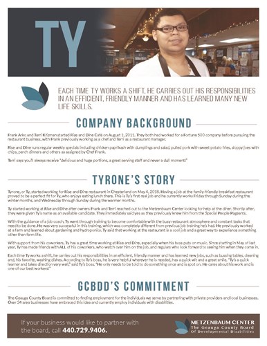 Ty spotlight graphic